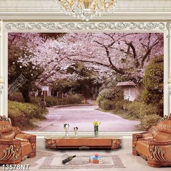 Tranh hoa anh đào nở 13578NT