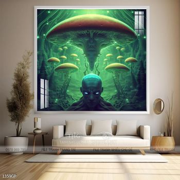 Tranh treo tường phi hành gia vũ trụ