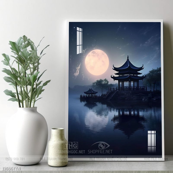 Tranh phong thủy sơn thủy đẹp