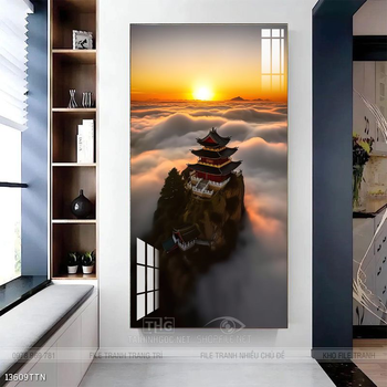 Tranh phong thủy sơn thủy hữu tình