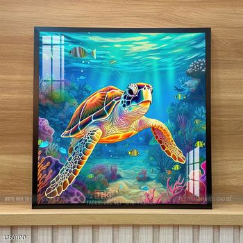 Tranh treo tường cá heo dễ thương