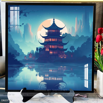 Tranh phong thủy nước non tuyệt đẹp