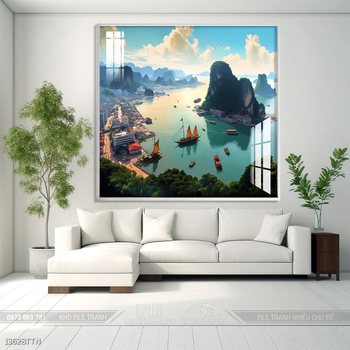 Tranh phong thủy sơn thủy đẹp