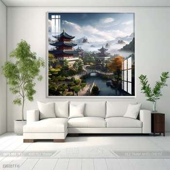 Tranh phong thủy sơn thủy hữu tình