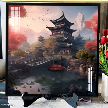 Tranh phong thủy nước non tuyệt đẹp