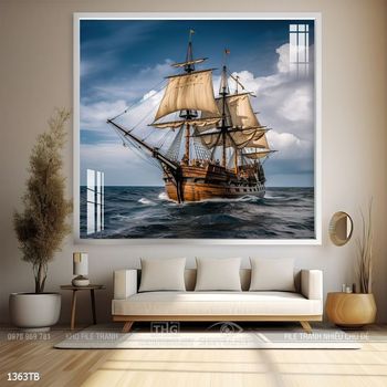 Tranh thuận buồm xuôi gió treo tường đẹp