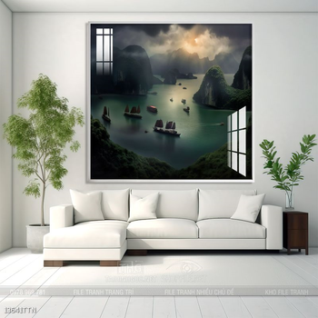 Tranh phong thủy sơn thủy đẹp