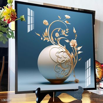 Mẫu tranh bình hoa sang trọng đẹp độc đáo