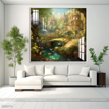 Tranh phong thủy treo trang trí phòng khách