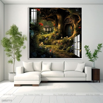 Tranh phong thủy sơn thủy hữu tình