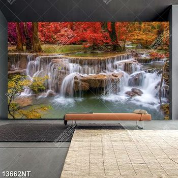 Tranh thác nước mùa thu 13662NT