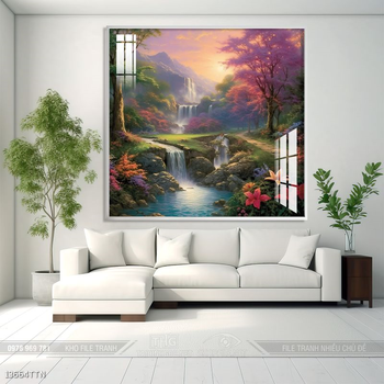 Tranh phong thủy treo trang trí phòng khách