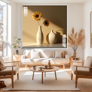 Mẫu tranh bình hoa đẹp hiện đại trang trí tường nhà