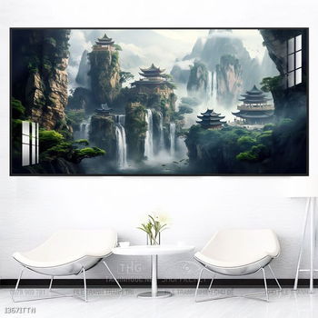 Tranh phong thủy sơn thủy đẹp