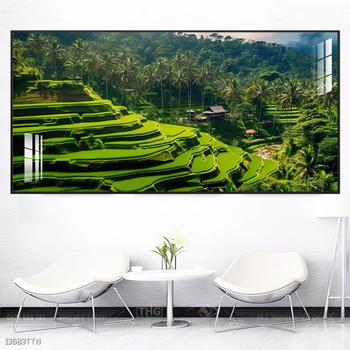 Tranh phong thủy phong cảnh thác nước thiên nhiên