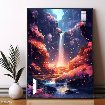 Tranh phong thủy nước non tuyệt đẹp