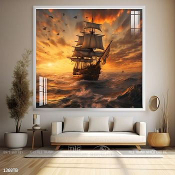 Tranh thuận buồm xuôi gió đẹp