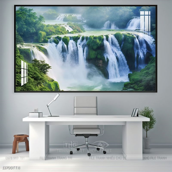 Tranh phong thủy sơn thủy hữu tình