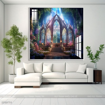 Tranh phong thủy nước non tuyệt đẹp