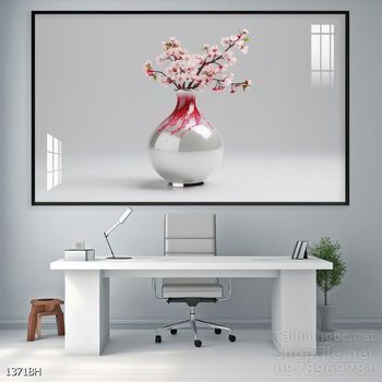 Tranh bình hoa nghệ thuật treo tường