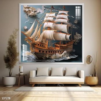 Tranh thuyền buồm và cảnh biển