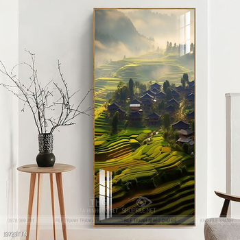 Tranh phong thủy nước non tuyệt đẹp