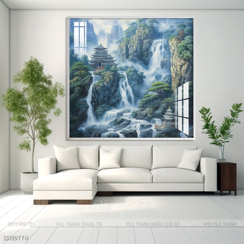Tranh phong thủy treo trang trí phòng khách