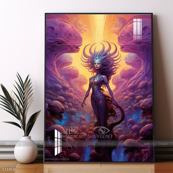 Tranh nghệ thuật phi hành gia treo tường