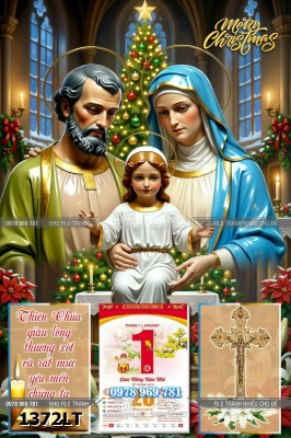File lịch tết công giáo giáng sinh gia đình nhà thánh chúa giêsu đức mẹ maria 1372LT