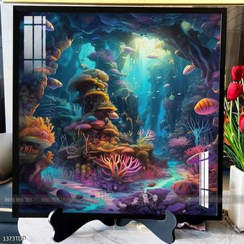 Tranh cá heo decor trang trí tường nhà