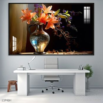 Tranh bình hoa đẹp