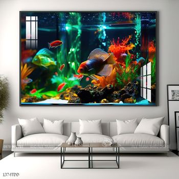 Tranh cá heo nghệ thuật độc đáo