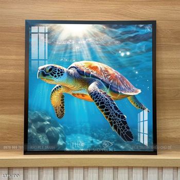 Tranh cá heo đẹp độc đáo