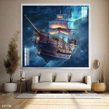 Tranh thuận buồm xuôi gió đẹp ấn tượng