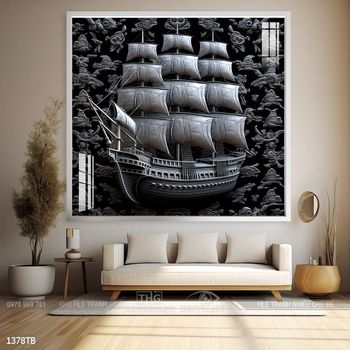 Tranh thuận buồm xuôi gió treo tường