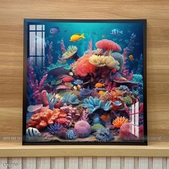 Tranh cá heo đại dương