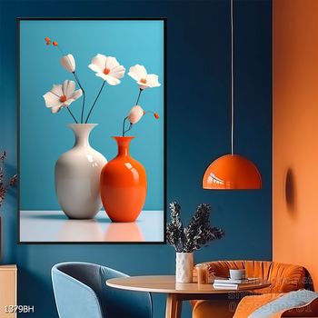 Tranh bình hoa 3D tuyệt đẹp