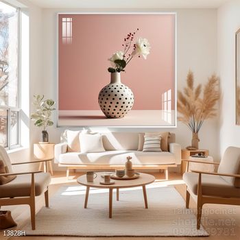 Mẫu tranh bình hoa nghệ thuật decor trang trí tường