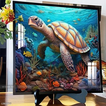 Tranh cá heo decor trang trí tường nhà