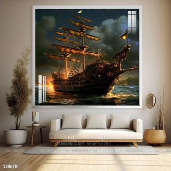 Tranh thuận buồm xuôi gió trang trí tường nhà