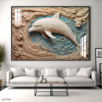 Tranh cá heo đẹp