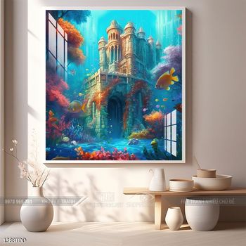 Tranh cá heo đại dương