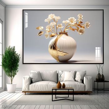 Mẫu tranh bình hoa treo tường đẹp nhất