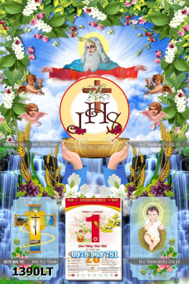 File lịch tết công giáo thánh giá chúa giêsu đức mẹ maria 1390LT