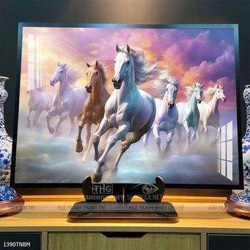 Tranh treo tường ngựa bát mã