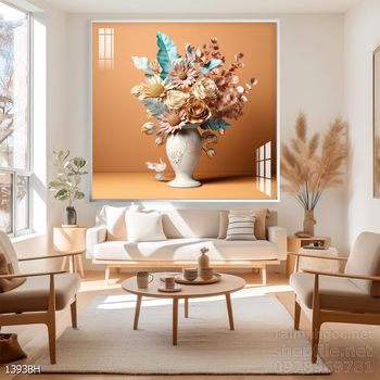 Tranh bình hoa hiện đại treo tường sang trọng ý nghĩa