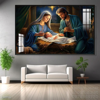 File tranh công giáo decor trang trí tường phòng thờ