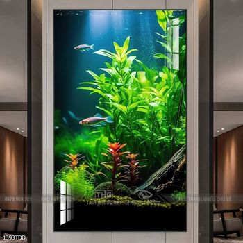 Tranh cá heo decor trang trí tường nhà