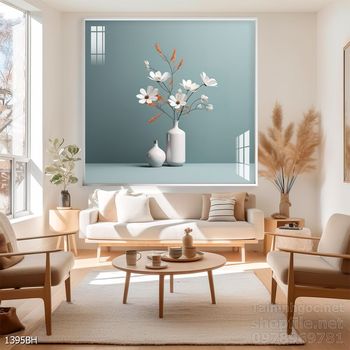 Mẫu tranh bình hoa sang trọng đẹp độc đáo