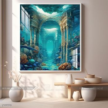 Tranh cá heo dưới lòng đại dương tuyệt đẹp